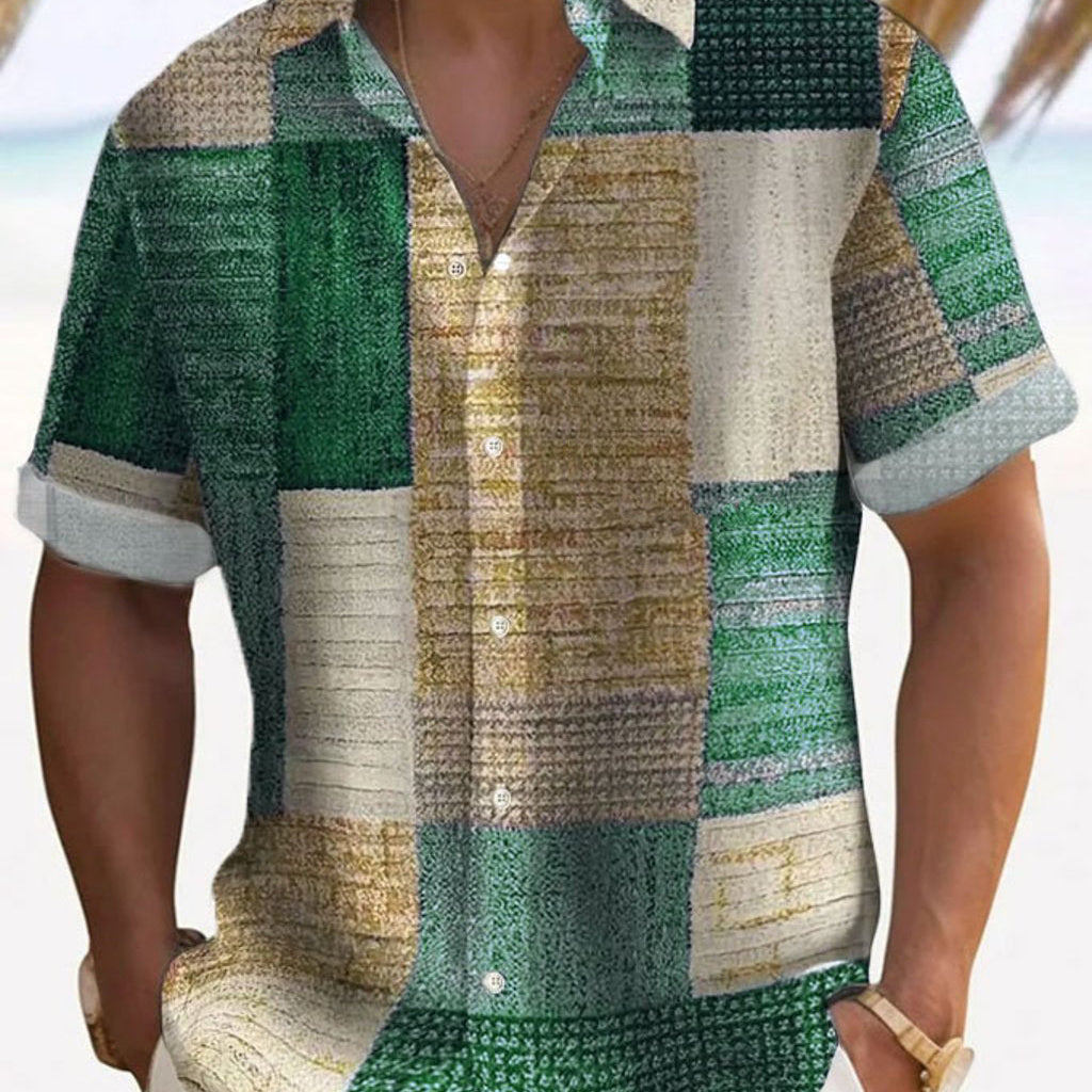 Калин - Стилна риза с къси ръкави