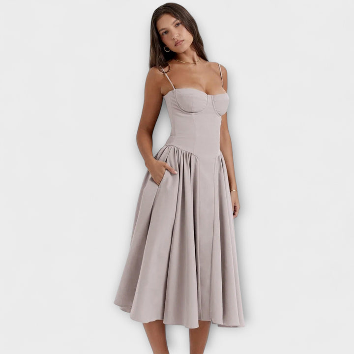 Rosalie - Refined Sleeveless Corset Dress