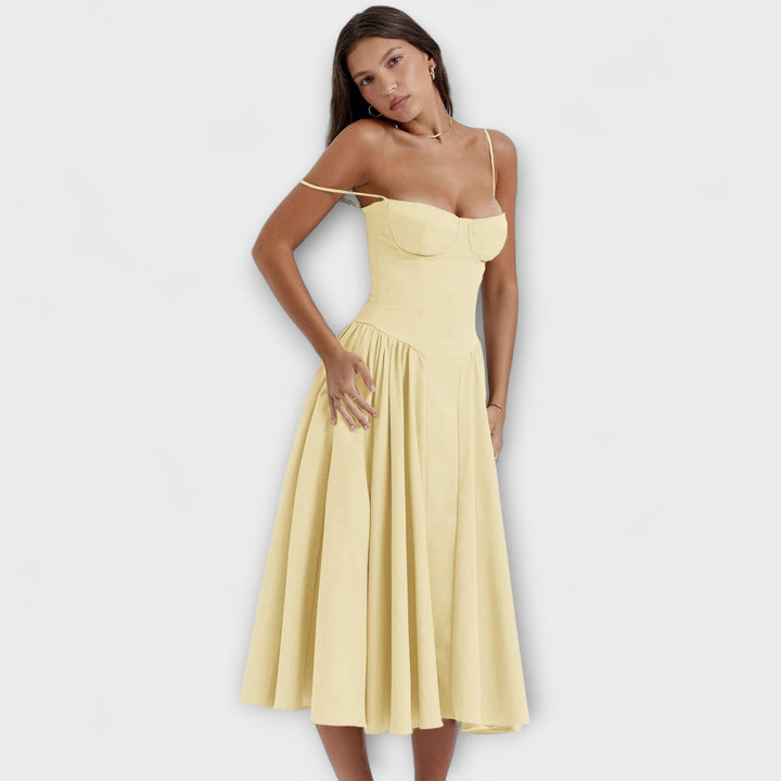 Rosalie - Refined Sleeveless Corset Dress