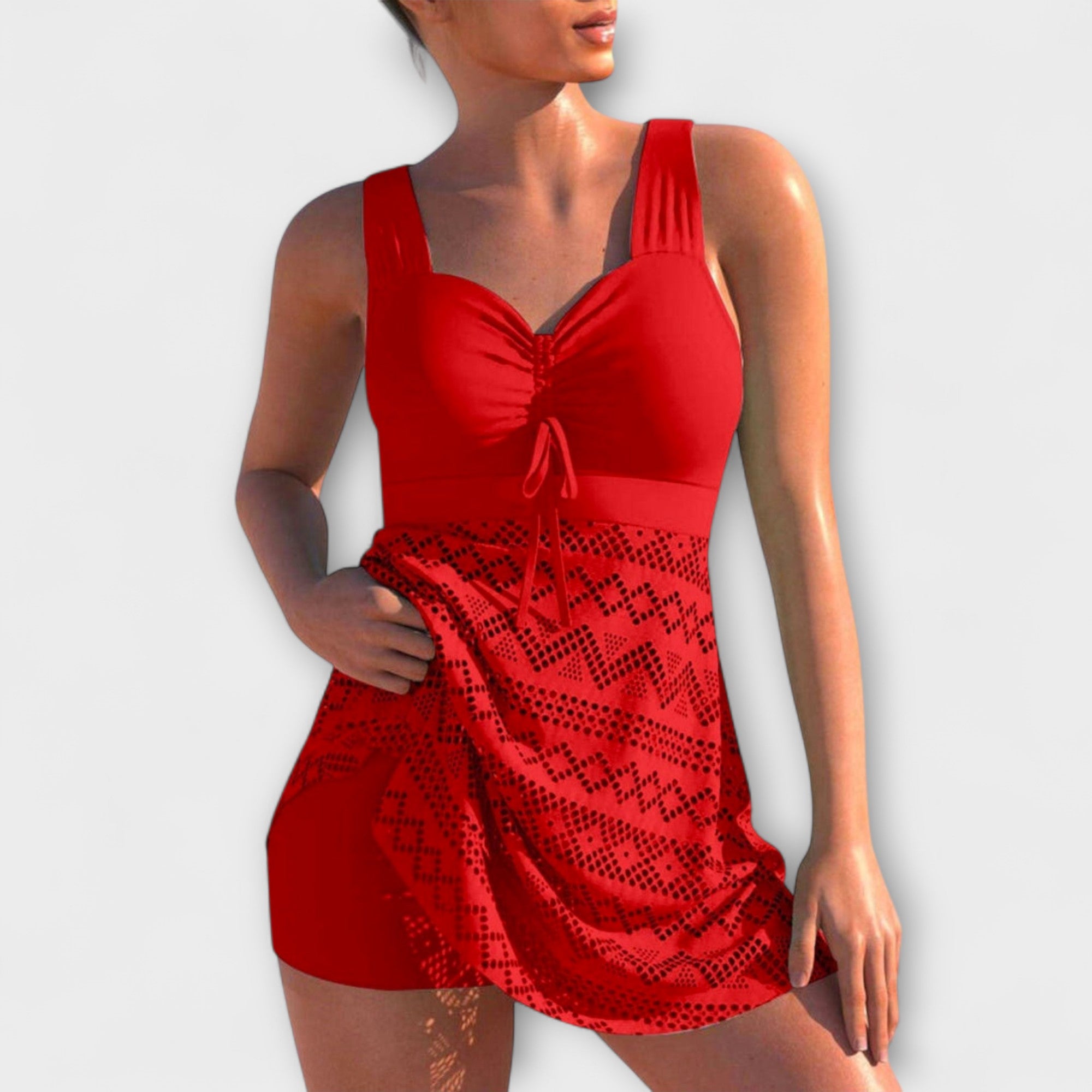 Изабела - Двучастен бански костюм с пола