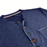 Чавор - Стилна тениска с кръгло деколте и джоб