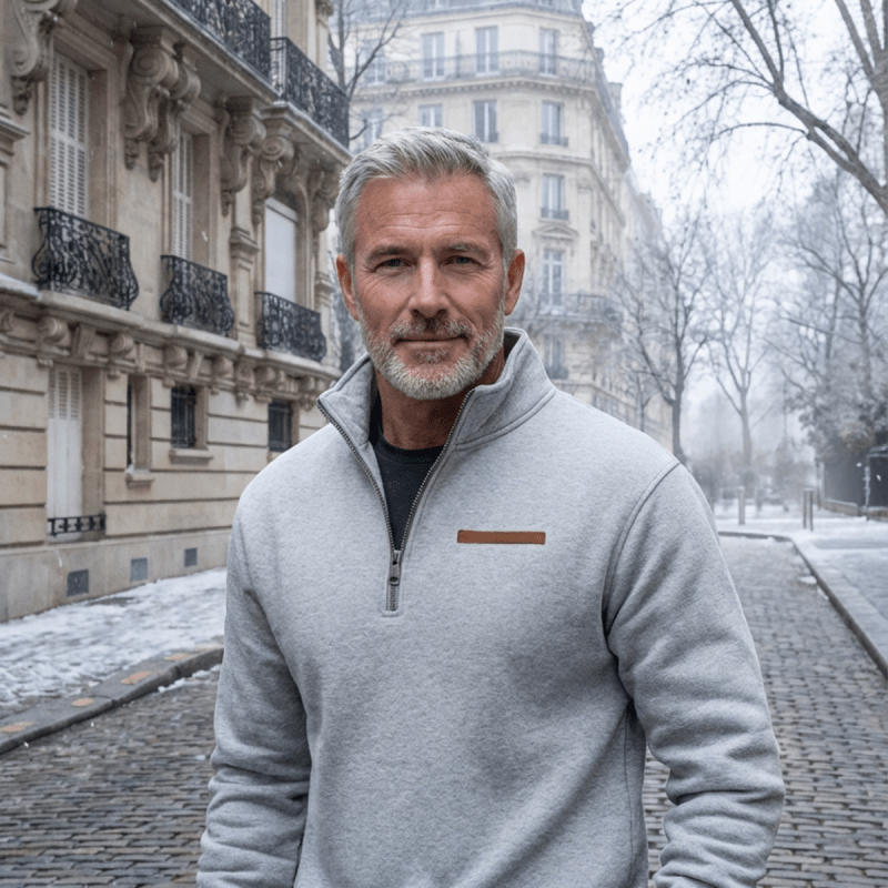 Adrien - Удобен поларен суитшърт за мъже