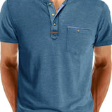 Чавор - Стилна тениска с кръгло деколте и джоб