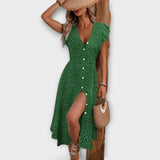 Шикозна миди рокля на точки