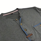 Чавор - Стилна тениска с кръгло деколте и джоб