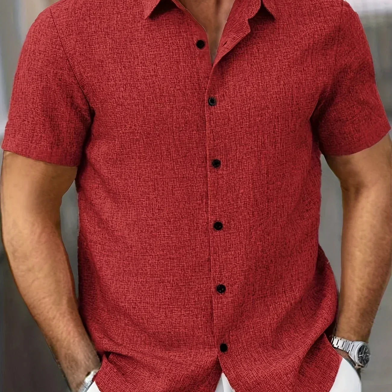 Здравчо - Лека риза с къс ръкав от лен