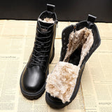 ANDREA™ | Elegant Winter Boots in Black Leather