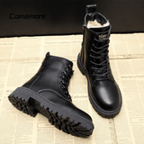 ANDREA™ | Elegant Winter Boots in Black Leather