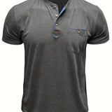 Чавор - Стилна тениска с кръгло деколте и джоб