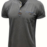 Чавор - Стилна тениска с кръгло деколте и джоб