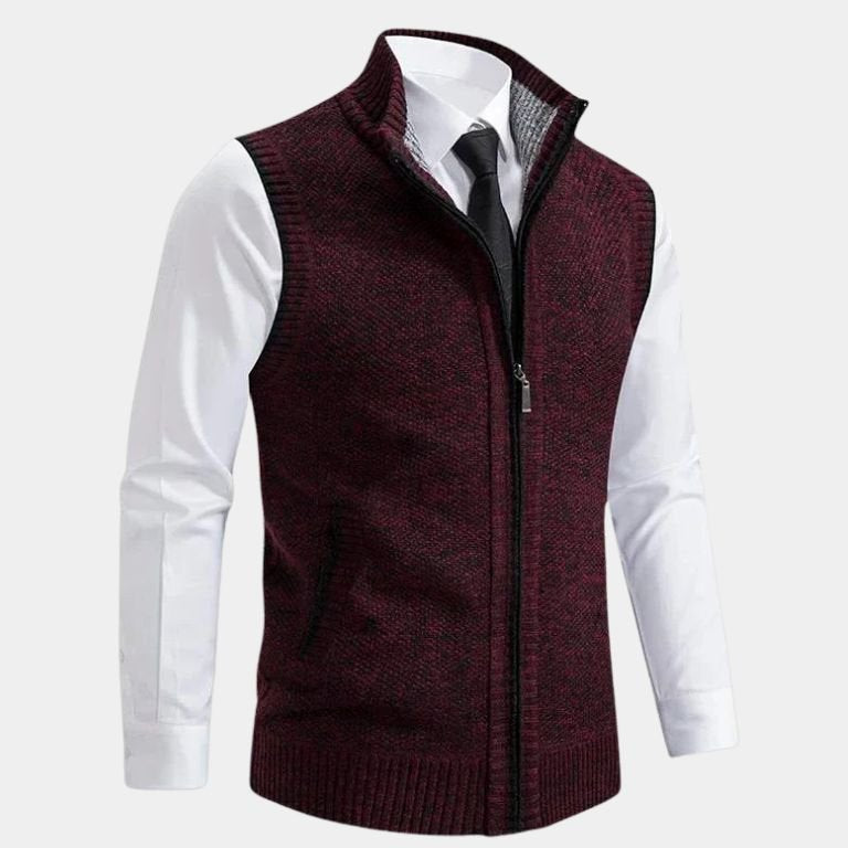 Петър | Елегантен жилет с цял цип
