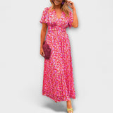 Елси - Класическа рокля с V-образно деколте