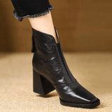 Claudia | Luxurious Ankle Boots with Mid-Height Heel