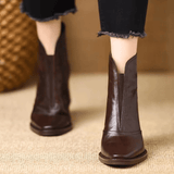 Claudia | Luxurious Ankle Boots with Mid-Height Heel